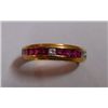 Image 1 : 0.13 CTW Diamond,0.53 CTW Ruby Ring in 2.972g 18kt Yellow Gold