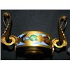 Image 4 : ANTIQUE 1880s CHAMPLEVE ENAMEL INKWELL (GT1626)