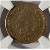 Image 2 : 1864 CN INDIAN ONE CENT NGC XF (DOESN'T LOOK CLEANED)