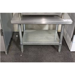PATRIOT STAINLESS STEEL 24 X 30  WORK TABLE WITH