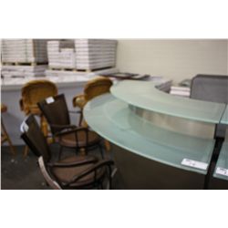 TOPAZ GLASS TOP MARTINI BAR