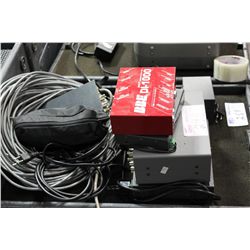 LOT OF CABLES & SWITCHES