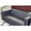 Image 1 : BLACK LEATHER 2 SEAT LOVESEAT