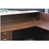 Image 1 : MAHOGANY RECEPTION DESK