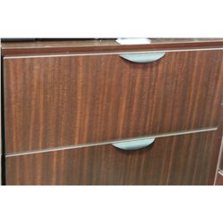 MAHOGANY 2 DRAWER FILE CABINET