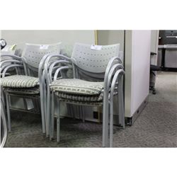 KEILHAUER GREY ALTO STACKING CLIENT CHAIR