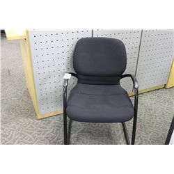 STEELCASE BLACK SENSOR CLIENT CHAIR