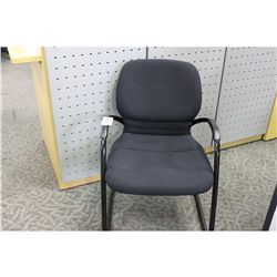 STEELCASE BLACK SENSOR CLIENT CHAIR