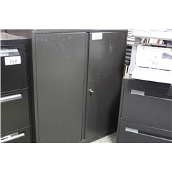 BLACK 48" HIGH DOUBLE DOOR CABINET