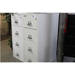 FIREKING WHITE 4 DRAWER FIREPROOF VERTICAL FILE