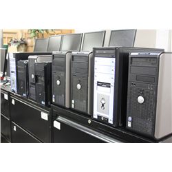 8 COMPUTERS & 7 LCD MONITORS