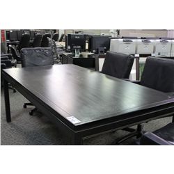 BLACK ONYX 7 X 4' BOARDROOM TABLE