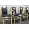 Image 2 : SCALI DURANTE BLACK LEATHER  MAPLE FRAME ARMCHAIR