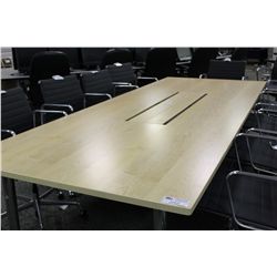 MAPLE 11 X 4' BOARDROOM TABLE