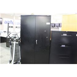 BLACK 6' STORAGE CUPBOARD