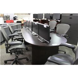 NIGHTSHADE 8' RACETRACK BOARDROOM TABLE