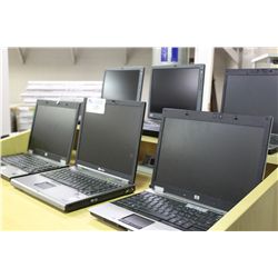 7 HP NOTEBOOK COMPUTERS (NO HD, NO POWER SUPPLY)