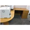 Image 2 : AMBER WOOD P-TOP EXECUTIVE L-SHAPED DESK