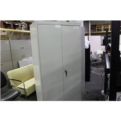 GREY 6' STATIONARY CUPBOARD