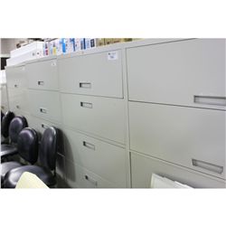 GREY 5 DRAWER LATERAL FILE CABINET