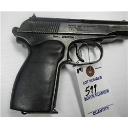 MAKAROU (BULGERIAN) NK30291 BMK05001 SEMI AUTO PISTOL 9 MM