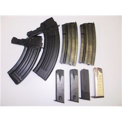 8 MAGAZINES - 4 SKS AND 4 PISTOL