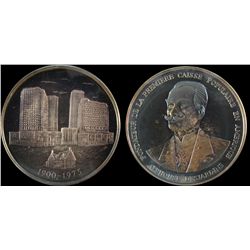1975 Silver Medal Commemorating the 75th Anniversary of Caisse Populaire ( Credit Union ), CCCS PF-6