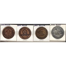 Jerry Remick Medals; Canadian Association of Token Collectors copper plated, Ontario Numismatic Asso