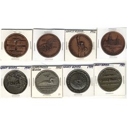 Nancy Huard Medals; 1985 Canada's National Parks Centennial copper plated, 1985 24 June Le Québec en