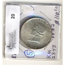 Austria, 1932 2 Shilling; AU (Haydn).