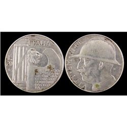 Italy 20 Lire 1928R VF-20 Lightly Cleaned.