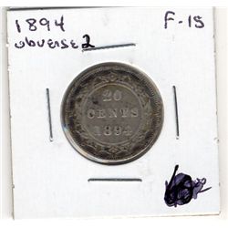 Newfoundland 20 Cents 1894, F-15 Obverse 2.