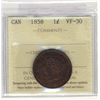 Image 1 : Cent 1858, ICCS VF-30.