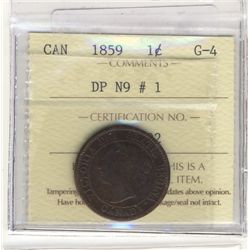 Cent 1859, ICCS G-4; DP N9 #1.