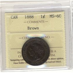 Cent 1888 ICCS MS60 Brown.