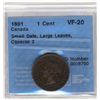 Image 1 : Cent 1891, CCCS VF-20 Obverse 2; SD LL