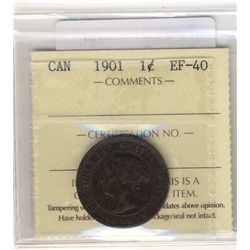 Cent 1901 ICCS EF40.
