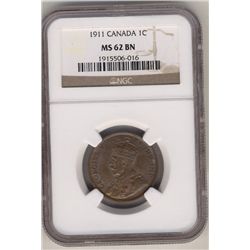 Cent 1911 NGC MS62 Brown.