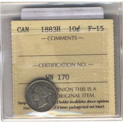 10 Cents 1883H, ICCS F-15.