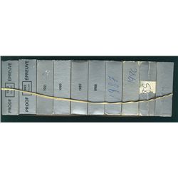 1984 to 1993 Silver Proof dollar in cases.