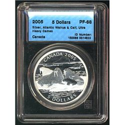 20 Dollars 2005, CCCS PF-68; Silver, North Pacific Rim National Park, Ultra Heavy Cameo in hard casi