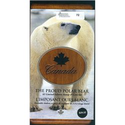 2004 $2.00 The Proud Polar Bear Limited Edition Stamp and Coin set.