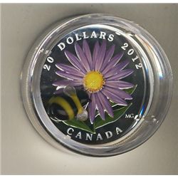 2012 Canada; $20 Aster and Bumble Bee. In original case.