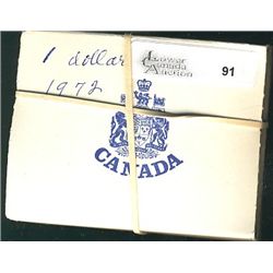 Specimen Nickel Dollar in Blue Case from the Mint year 1972 Voyageur and 1973 P.E.I. Centennial. Lot