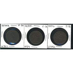 Breton 522 Charlton LC8C1, Br:881 NS9 & Br:716 LC4A2; 3 Tokens Fine to VF.