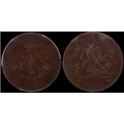 Breton 719, Charlton PC-6B5, PCGS PR-63; Brown, Temple Collection.