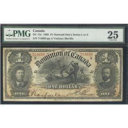 1898 Dominion of Canada; 1 Dollar, PMG VF-25 Charlton DC-13c, 714650.