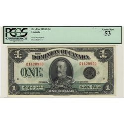 1923 Dominion of Canada;  1 Dollar DC-25n #D1420950 PCGS AU53.