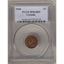 1944 1 Cent PCGS MS-64 Red.
