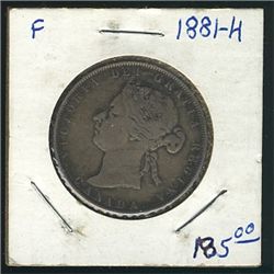 1881H 50 Cents; F.